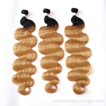 Cheap Two Tone Body Wave Malaysian Human Hair Provide Hair Labels And Packaging Service